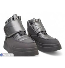 Черевики жіночі на зиму (8 пар р.36-41) сірий  "Masari"