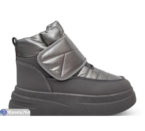 Черевики жіночі на зиму (8 пар р.36-41) сірий  "Masari"