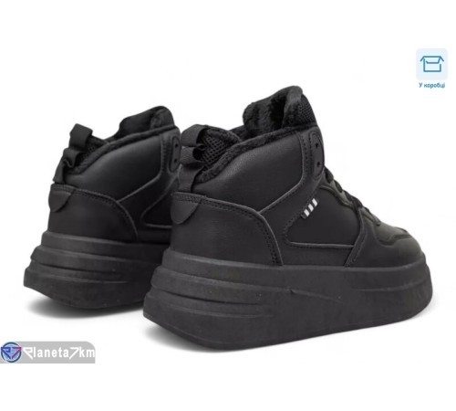 Кросівки жіночі на зиму (8 пар р.36-41) чорний  "Masari"