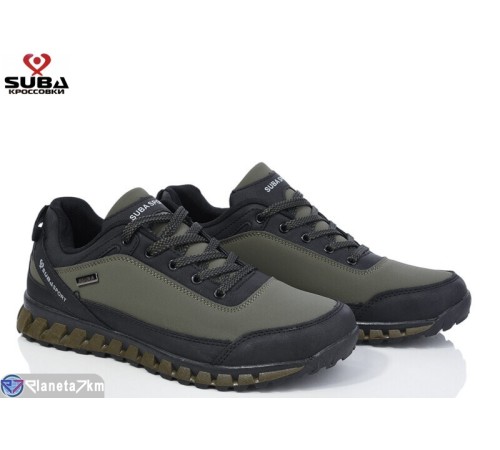 Кросівки чоловічі на весну/осінь (8 пар р.41-46) зелений  "SUBA"