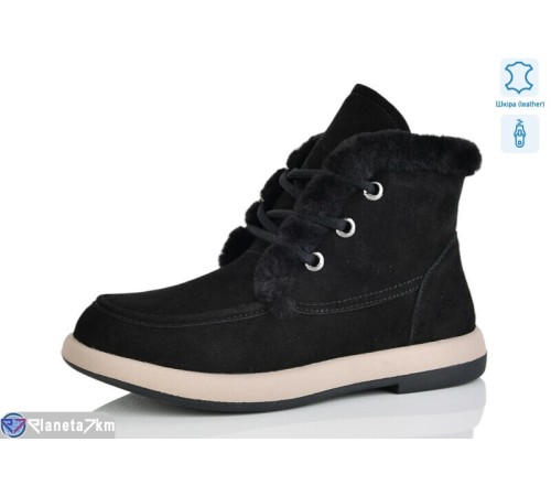 Черевики жіночі на зиму (8 пар р.37-41) чорний  "LIMPO"