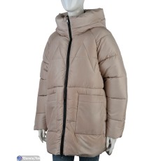 Куртка жіноча на зиму (5 шт. р.сетка L-4XL) бежевий  "Mirella"