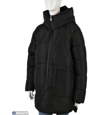 Куртка жіноча на зиму (5 шт. р.сетка L-4XL) чорний  "Mirella"