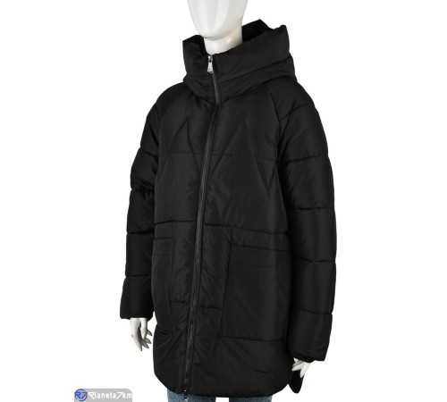 Куртка жіноча на зиму (5 шт. р.сетка L-4XL) чорний  "Mirella"