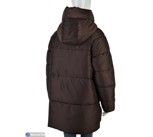 Куртка жіноча на зиму (5 шт. р.сетка L-4XL) коричневий  "Mirella"