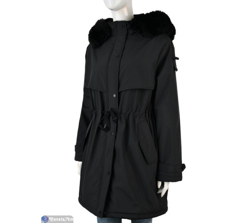 Куртка жіноча на зиму (4 шт. р.сетка L-2XL) чорний  "Mirella"