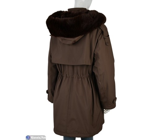 Куртка жіноча на зиму (4 шт. р.сетка L-2XL) коричневий  "Mirella"