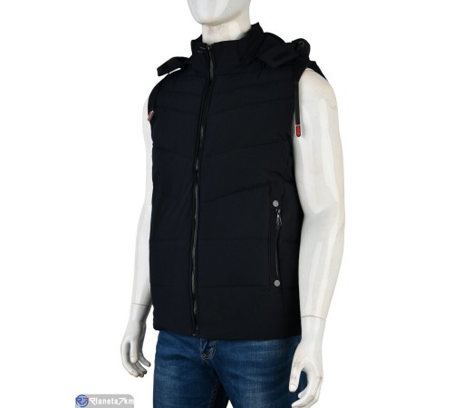 Жилет чоловічий на весну/осінь (5 шт. р.сетка L-4XL) синій  "Mirella"