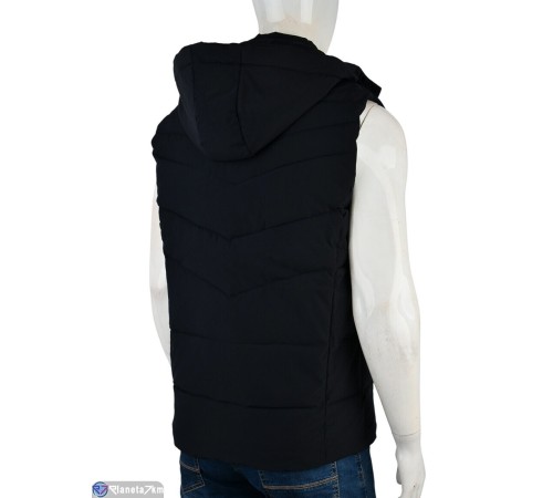 Жилет чоловічий на весну/осінь (5 шт. р.сетка L-4XL) синій  "Mirella"