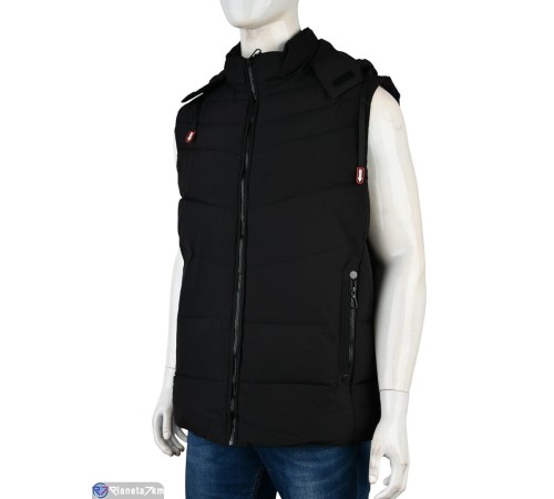 Жилет чоловічий на весну/осінь (5 шт. р.сетка 5XL-9XL) чорний  "Mirella"