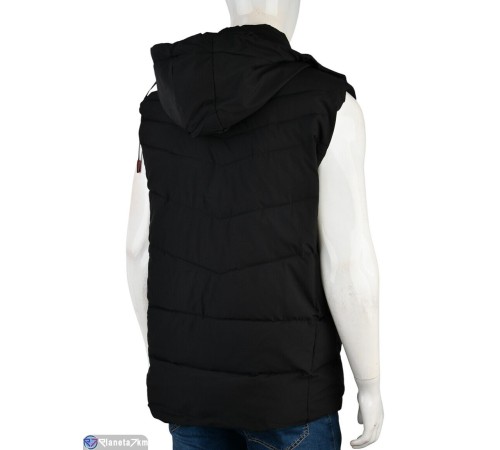 Жилет чоловічий на весну/осінь (5 шт. р.сетка 5XL-9XL) чорний  "Mirella"
