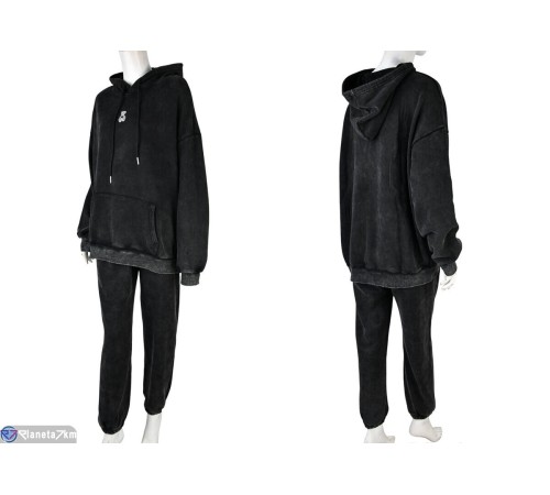 Спортивний костюм жіночий на весну/осінь (3 шт. р.сетка S-L) чорний  "Mirella"