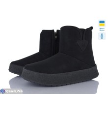 Черевики жіночі на зиму (8 пар р.37-42) чорний  "OLLA"