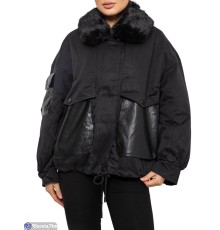 Куртка жіноча на зиму (5 шт. р.сетка M-XL) чорний  "Kalabok"