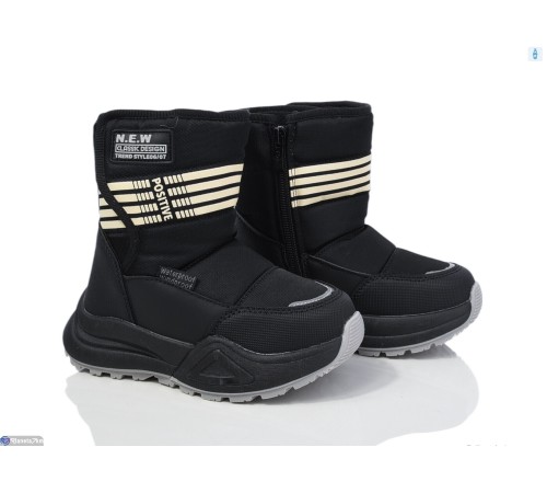 Дутики дитячі на зиму (8 пар р.27-32) чорний  "Normashoes"