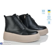 Черевики жіночі на зиму (6 пар р.37-40) чорний  "Linda"