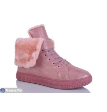 Черевики жіночі на зиму (8 пар р.36-41) рожевий  "SALIN"