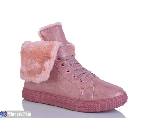 Черевики жіночі на зиму (8 пар р.36-41) рожевий  "SALIN"