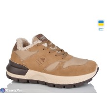 Кросівки жіночі на зиму (8 пар р.36-41) коричневий  "LUCKY"