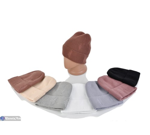 Шапка жіноча на зиму (5 шт. р.сетка 56-58) мікс  "CAROLLA"