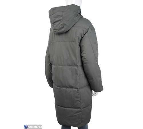 Пальто жіноче на зиму (3 шт. р.сетка 52-58) зелений  "Kalabok"