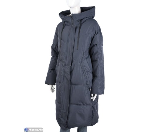 Пальто жіноче на зиму (3 шт. р.сетка 52-56) сірий  "Kalabok"