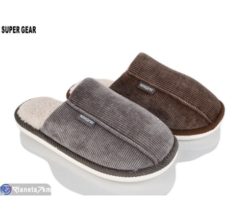 Тапки чоловічі на зиму (12 пар р.46-49) мікс  "Super Gear"
