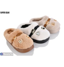 Тапки жіночі на зиму (12 пар р.36-41) мікс  "Super Gear"