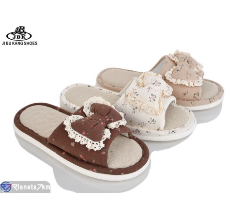 Тапки жіночі на весну/осінь (12 пар р.36-41) мікс  "Jibukang"