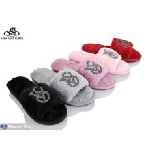 Тапки жіночі на зиму (12 пар р.36-41) мікс  "Jibukang"