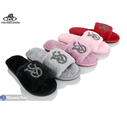 Тапки жіночі на зиму (12 пар р.36-41) мікс  "Jibukang"