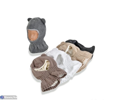 Дитяча шапка на зиму (5 шт. р.сетка 48-50) мікс  "DOMINGO"