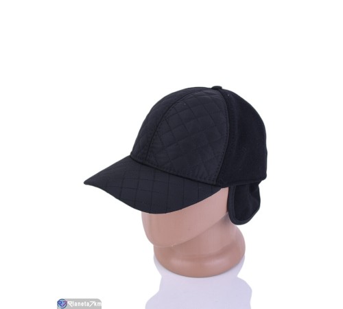 Кепка чоловіча на весну/осінь (5 шт. р.сетка 56-60) чорний  "CAROLLA"