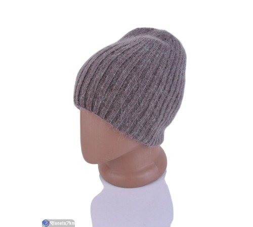 Шапка жіноча на зиму (3 шт. р.сетка 52-56) коричневий  "DOMINGO"