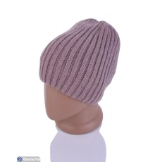 Шапка жіноча на зиму (3 шт. р.сетка 52-56) рожевий  "DOMINGO"