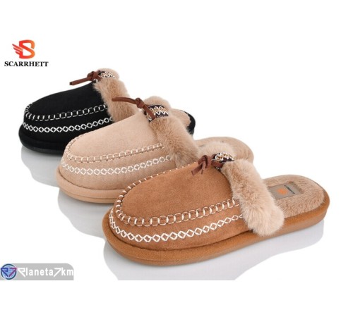 Тапки жіночі на зиму (24 пар р.36-41) мікс  "SCARRHETT"