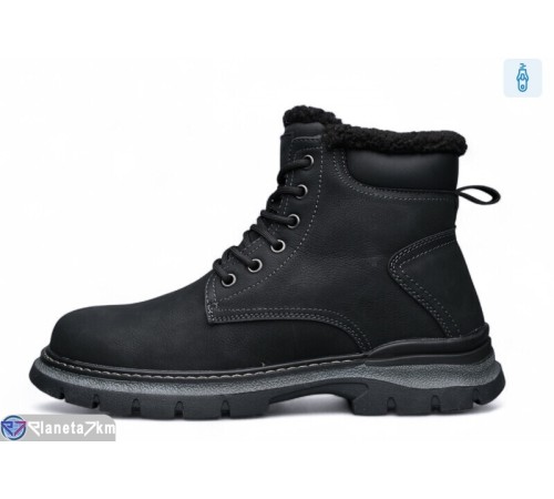 Черевики чоловічі на зиму (8 пар р.40-45) чорний  "KULIBABA"