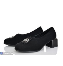 Туфлі жіночі на весну/осінь (6 пар р.41-43) чорний  "MARADONA"