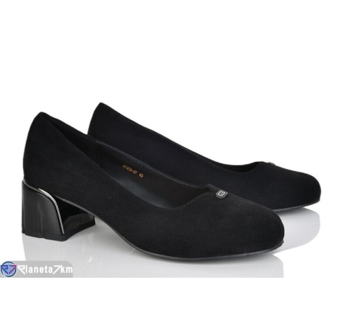 Туфлі жіночі на весну/осінь (6 пар р.40-43) чорний  "MARADONA"