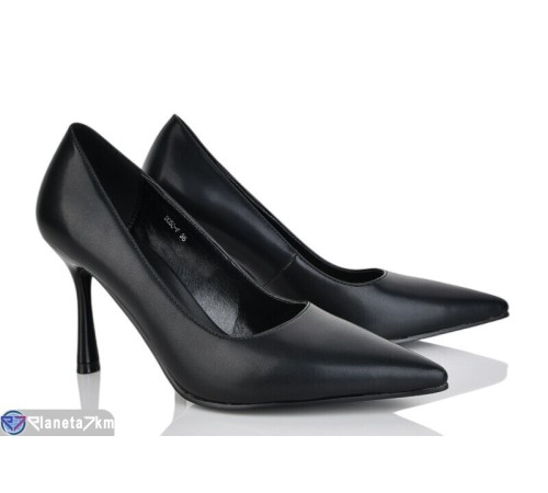 Туфлі жіночі на весну/осінь (6 пар р.36-40) чорний  "MARADONA"