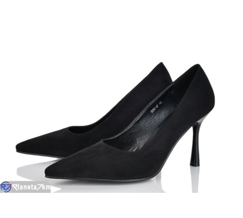 Туфлі жіночі на весну/осінь (6 пар р.36-40) чорний  "MARADONA"