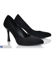 Туфлі жіночі на весну/осінь (6 пар р.36-40) чорний  "MARADONA"