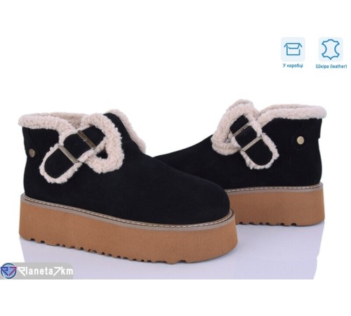 Черевики жіночі на зиму (6 пар р.36-41) чорний  "Vitta"