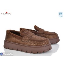 Туфлі жіночі на зиму (8 пар р.36-41) коричневий  "Veagia-ADA"