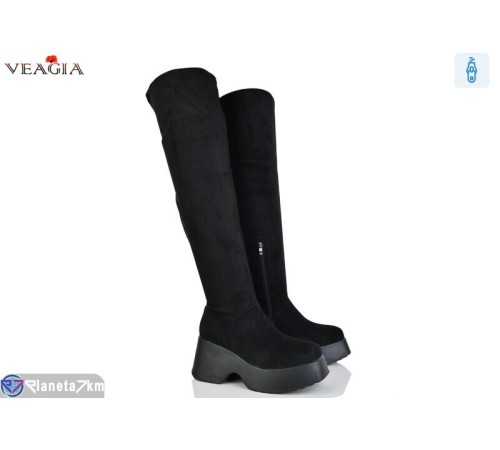 Ботфорти жіночі на зиму (6 пар р.36-41) чорний  "Veagia-ADA"