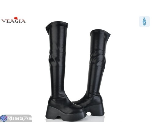 Ботфорти жіночі на зиму (6 пар р.36-41) чорний  "Veagia-ADA"