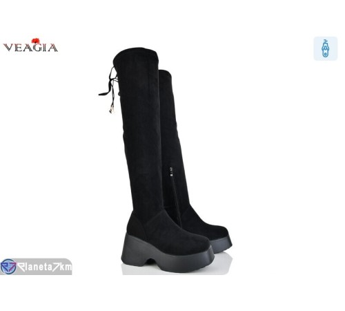 Ботфорти жіночі на зиму (6 пар р.36-41) чорний  "Veagia-ADA"