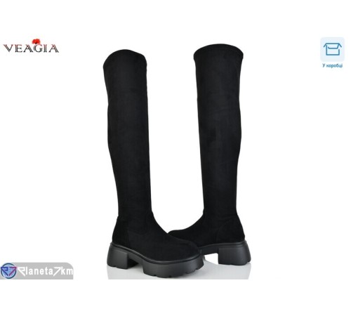 Ботфорти жіночі на зиму (6 пар р.36-41) чорний  "Veagia-ADA"