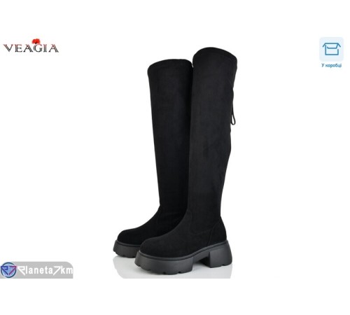 Ботфорти жіночі на зиму (6 пар р.36-41) чорний  "Veagia-ADA"