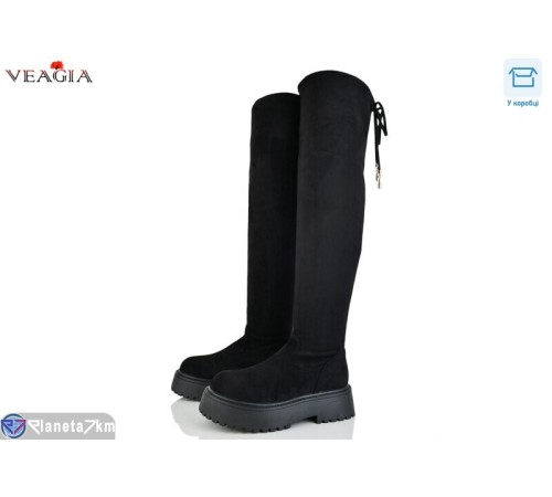 Ботфорти жіночі на зиму (6 пар р.36-40) чорний  "Veagia-ADA"